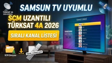 Samsun Tv Uyumlu SCM Uzantılı Türksat 4A 2026 Sıralı Kanal Listesi