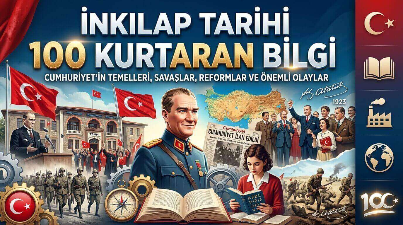 İnkılap Tarihi 100 Kurtaran Bilgi